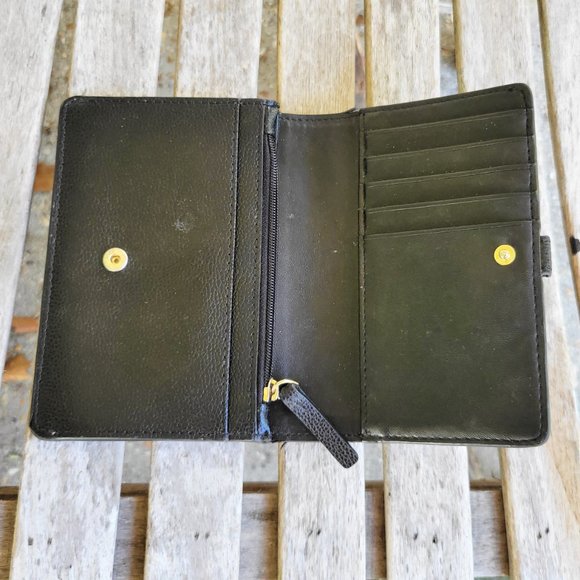 KATE SPADE Black Leather Fold Wallet - Picture 4 of 4